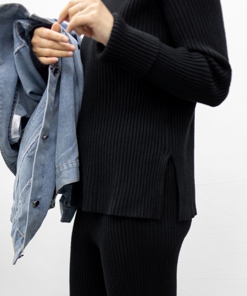 Miniministore（ミニミニストア）の「韓国ニットセットアップ レディース 秋冬（アンサンブル・レディース・カーキブラウン/クリーム/ブラック/ネイビー/モカ・フリー）」の8枚目の写真