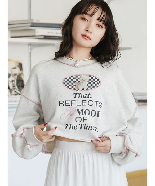 セール】DOGクロップドプルオーバー（スウェット）｜jouetie