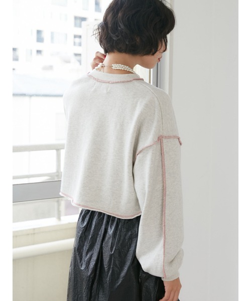 jouetie(ジュエティ)の「DOGクロップドプルオーバー(スウェット・レディース・ブラック/グレー/グリーン・MEDIUM)」の9枚目の写真