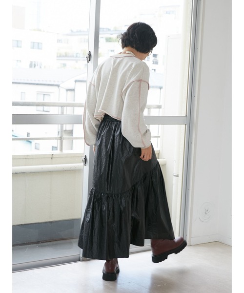 jouetie(ジュエティ)の「DOGクロップドプルオーバー(スウェット・レディース・ブラック/グレー/グリーン・MEDIUM)」の12枚目の写真