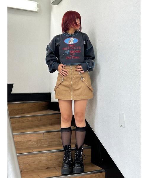 jouetie（ジュエティ）の「DOGクロップドプルオーバー（スウェット