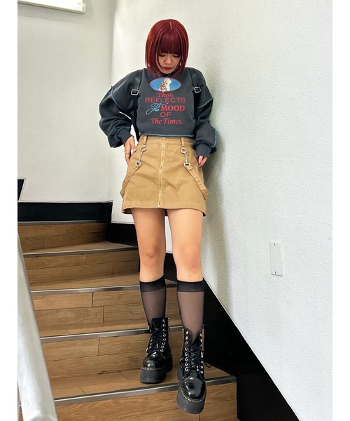 jouetie(ジュエティ)の「DOGクロップドプルオーバー(スウェット・レディース・ブラック/グレー/グリーン・MEDIUM)」の17枚目の写真