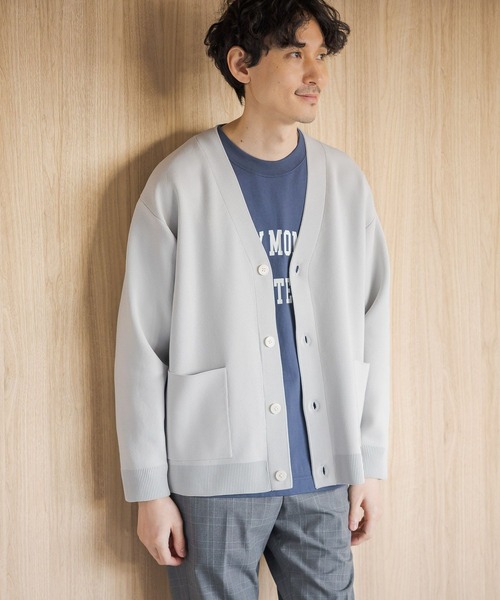 GLOBAL WORK（グローバルワーク）の「リッチライトニットＶカーディガン/Ｍ/986884（カーディガン/ボレロ・メンズ・ライトグレー/ブラック/ブルー/ミント/ネイビー/グレー系その他3/ブルー系その他7・SMALL/LARGE/MEDIUM/X-LARGE）」の9枚目の写真