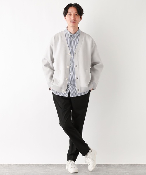 GLOBAL WORK（グローバルワーク）の「リッチライトニットＶカーディガン/Ｍ/986884（カーディガン/ボレロ・メンズ・ライトグレー/ブラック/ブルー/ミント/ネイビー/グレー系その他3/ブルー系その他7・SMALL/LARGE/MEDIUM/X-LARGE）」の12枚目の写真