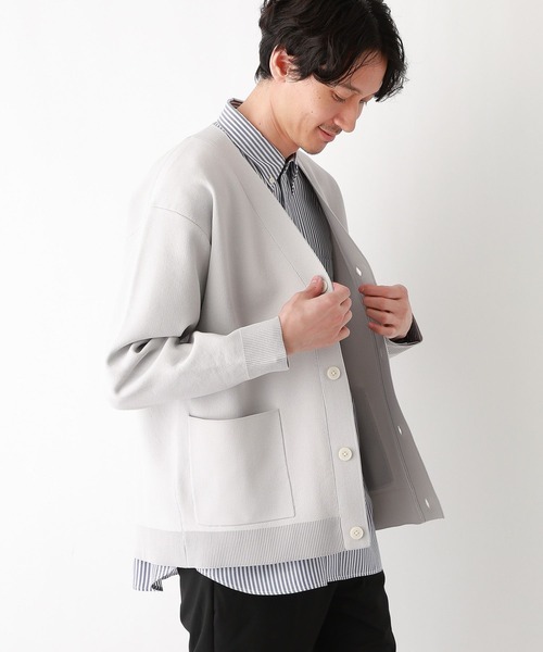 GLOBAL WORK（グローバルワーク）の「リッチライトニットＶカーディガン/Ｍ/986884（カーディガン/ボレロ・メンズ・ライトグレー/ブラック/ブルー/ミント/ネイビー/グレー系その他3/ブルー系その他7・SMALL/LARGE/MEDIUM/X-LARGE）」の14枚目の写真