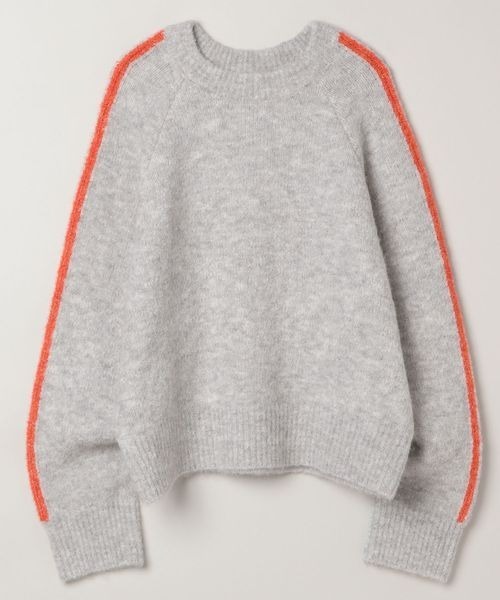 JEANASIS（ジーナシス）の「ラインブークレショートプルオーバー/104702（ニット/セーター・レディース・ネイビー系/ホワイト系その他/グレー系その他・FREE）」の2枚目の写真