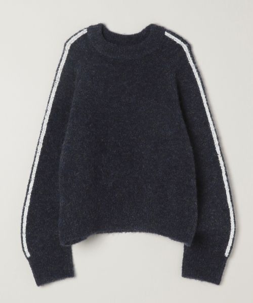 JEANASIS（ジーナシス）の「ラインブークレショートプルオーバー/104702（ニット/セーター・レディース・ネイビー系/ホワイト系その他/グレー系その他・FREE）」の15枚目の写真