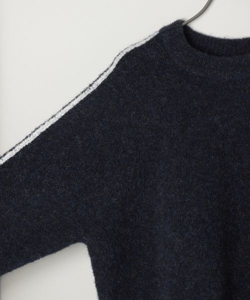 JEANASIS（ジーナシス）の「ラインブークレショートプルオーバー/104702（ニット/セーター・レディース・ネイビー系/ホワイト系その他/グレー系その他・FREE）」の18枚目の写真