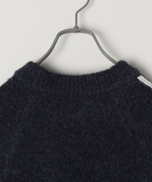 JEANASIS（ジーナシス）の「ラインブークレショートプルオーバー/104702（ニット/セーター・レディース・ネイビー系/ホワイト系その他/グレー系その他・FREE）」の21枚目の写真