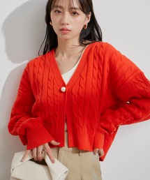 VIS | パール釦ケーブルカーディガン(カーディガン/ボレロ)
