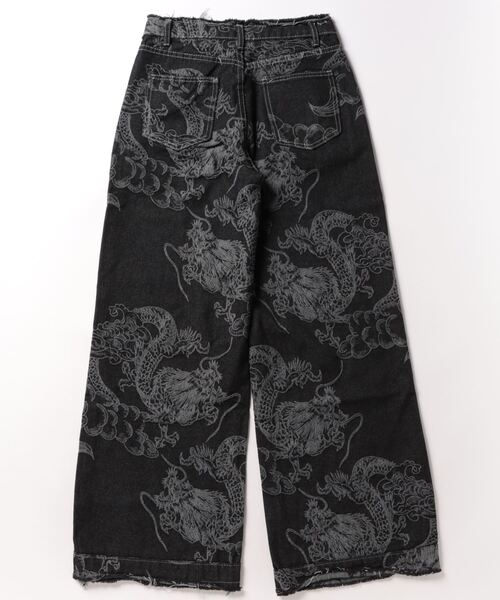 almo（アルモ）の「チャイナドラゴンデニムパンツ(BQ)（デニムパンツ・レディース・ブラック・LARGE/MEDIUM）」の13枚目の写真