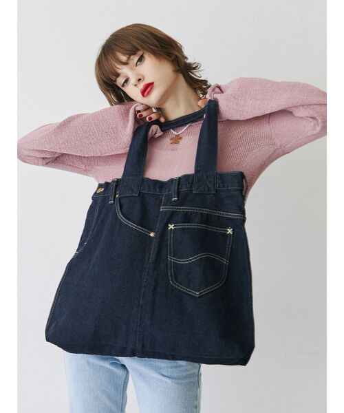 jouetie(ジュエティ)の「【Lee別注】REMAKE COWBOY TOTE(トートバッグ・レディース・ライトブルー/インディゴブルー・FREE)」の5枚目の写真