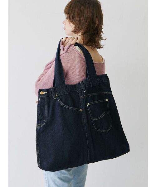 jouetie(ジュエティ)の「【Lee別注】REMAKE COWBOY TOTE(トートバッグ・レディース・ライトブルー/インディゴブルー・FREE)」の14枚目の写真