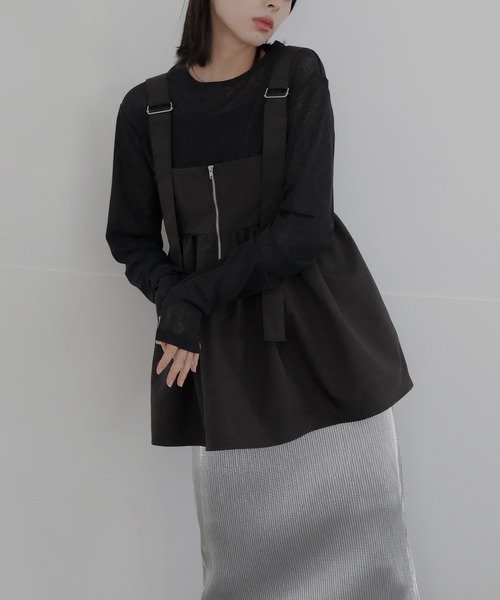 美品♡ジェンヌ♡大人素敵♡完売商品♡美ラインバックリボンペプラムトップス 日本製ラグジュアリーペプラムトップス｜JENNE(ジェンヌ)公式