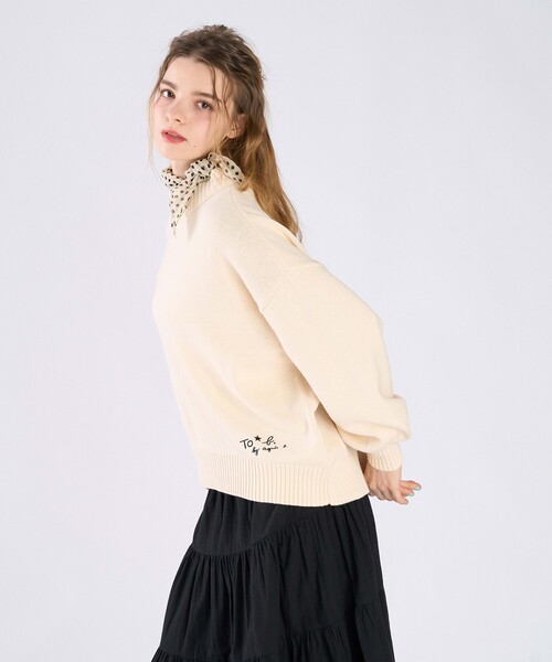 To b. by agnes b.(トゥービーバイアニエスベー)の「ニューソフトニットプルオーバー(ニット/セーター・レディース・ホワイト系その他・FREE)」の11枚目の写真