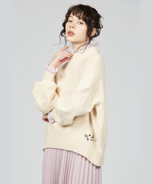 To b. by agnes b.(トゥービーバイアニエスベー)の「ニューソフトニットプルオーバー(ニット/セーター・レディース・ホワイト系その他・FREE)」の20枚目の写真
