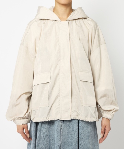 BABYLONE（バビロン）の「[OT]ナイロンタフタライトブルゾン（ブルゾン・レディース・ライトグレー/ブラック・フリー）」の5枚目の写真