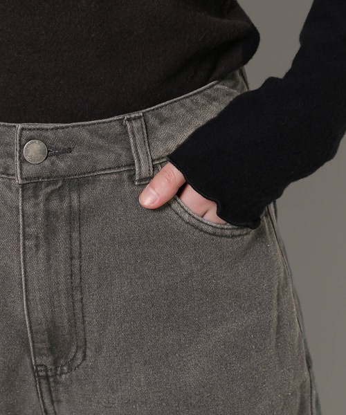 3.3 Field Trip （3.3フィールドトリップ）の「3.3 Field Trip／サイドカットデニム 2100043（デニムパンツ・レディース・パープル/ブラック・MEDIUM/LARGE）」の19枚目の写真