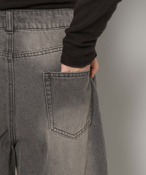 3.3 Field Trip （3.3フィールドトリップ）の「3.3 Field Trip／サイドカットデニム 2100043（デニムパンツ・レディース・パープル/ブラック・MEDIUM/LARGE）」の17枚目の写真