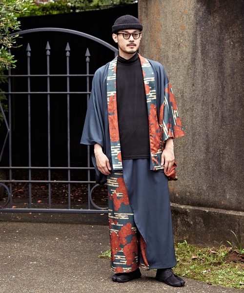 カヤ（カヤ）の「【カヤ】-suihou- 粋方メンズ羽織（カーディガン/ボレロ・メンズ・ネイビー/ベージュ/ブラック・FREE）」の6枚目の写真