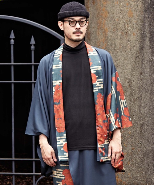 カヤ（カヤ）の「【カヤ】-suihou- 粋方メンズ羽織（カーディガン/ボレロ・メンズ・ネイビー/ベージュ/ブラック・FREE）」の8枚目の写真