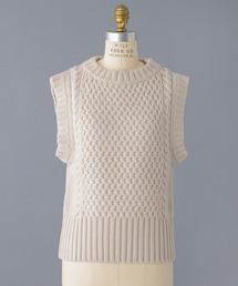 BLAMINK（ブラミンク）の「PRE カシミヤケーブルベスト（ニット