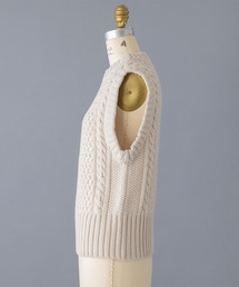 BLAMINK（ブラミンク）の「PRE カシミヤケーブルベスト（ニット