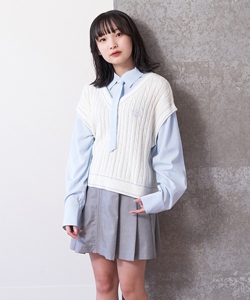ニューバランス♡プリーツスカート ニューバランスゴルフ NB 一体型ぺチパンツ付き裾ロゴスカート