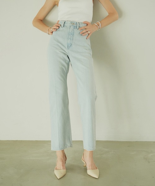 CLANE(クラネ)の「RING DENIM PANTS(デニムパンツ・レディース・ライトブラック/ライトブルー・1/2/0)」の9枚目の写真