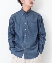 NOLLEY'S goodman | 【WORK ABOUT】デニムライク ボタンダウンシャツ(シャツ/ブラウス)