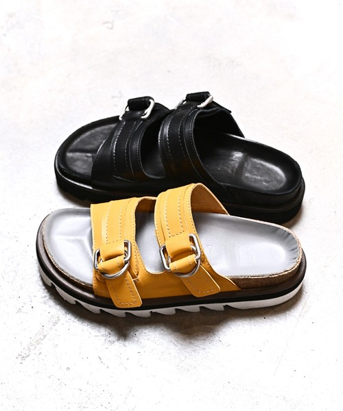 EARLE（アール）の「EARLE アール / Double buckle footbet sandals