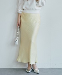 La boutique BonBon | きらきらサテンロングナロースカート(スカート)