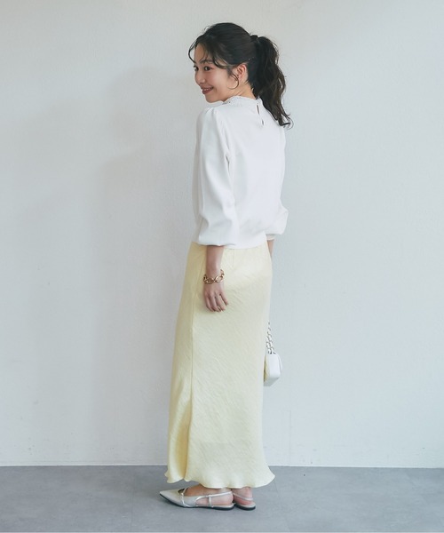 ラブティックボンボン　きらきらサテンロングナロースカート きらきらサテンロングナロースカート（スカート）｜La boutique BonBon