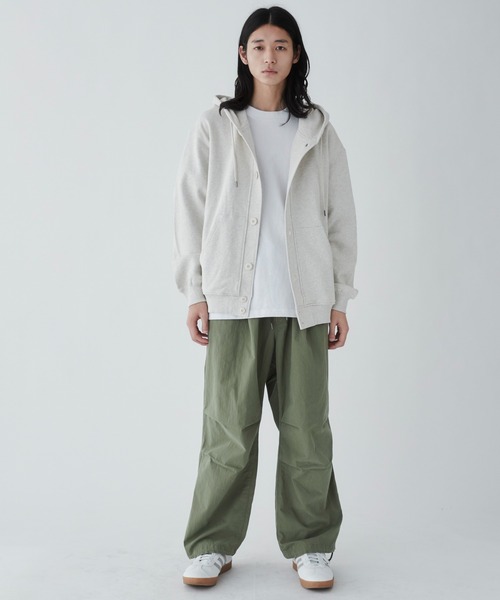 THE STANDARD（ザスタンダード）の「WEGO/スウェットボタンカーディガン（カーディガン/ボレロ・メンズ・ブラック/グレー系その他・MEDIUM/LARGE）」の6枚目の写真