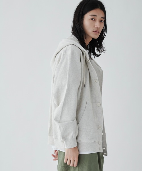 THE STANDARD(ザスタンダード)の「WEGO/スウェットボタンカーディガン(カーディガン/ボレロ・メンズ・ブラック/グレー系その他・MEDIUM/LARGE)」の20枚目の写真