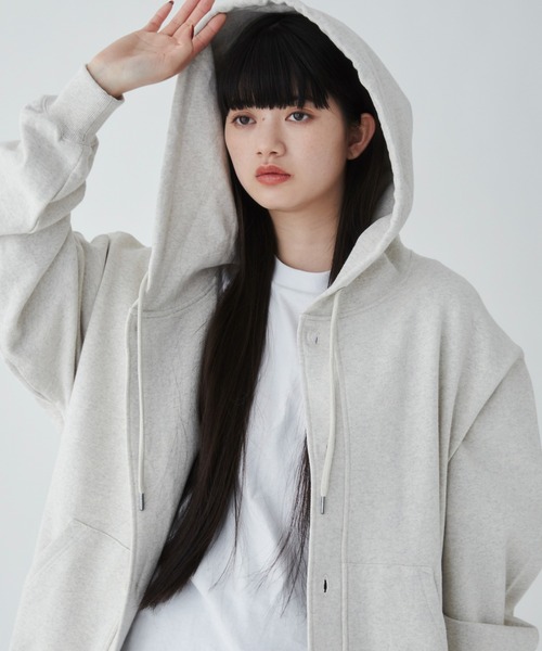 THE STANDARD(ザスタンダード)の「WEGO/スウェットボタンカーディガン(カーディガン/ボレロ・メンズ・ブラック/グレー系その他・MEDIUM/LARGE)」の22枚目の写真