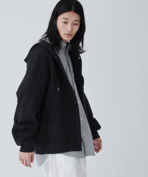 THE STANDARD(ザスタンダード)の「WEGO/スウェットボタンカーディガン(カーディガン/ボレロ・メンズ・ブラック/グレー系その他・MEDIUM/LARGE)」の13枚目の写真