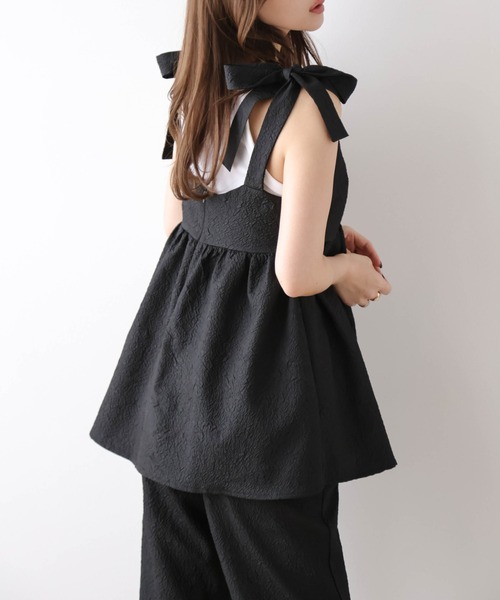 SUGAR BISKET（シュガービスケット）の「ペプラムキャミセットアップ（セットアップ・レディース・ブラック/ホワイト・M/L）」の17枚目の写真