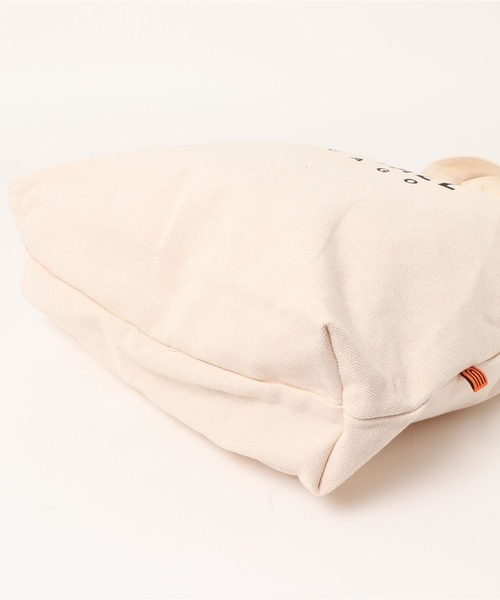 UNIVERSAL OVERALL（ユニバーサルオーバーオール）の「UNIVERSAL OVERALL　ユニバーサルオーバール　スーベニアコットン2WAYトート（トートバッグ・レディース・ホワイト/ホワイト系/ブラック系/ブラック・FREE）」の12枚目の写真