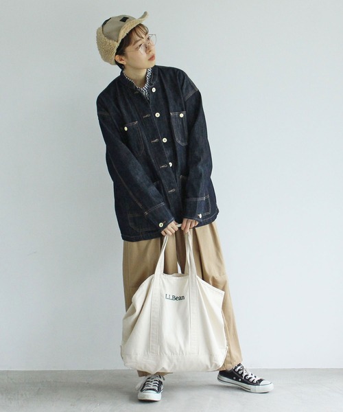 12.5OZデニム カバーオール (ネイビー)（カバーオール）｜PAR ICI