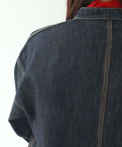 12.5OZデニム カバーオール (ネイビー)（カバーオール）｜PAR ICI