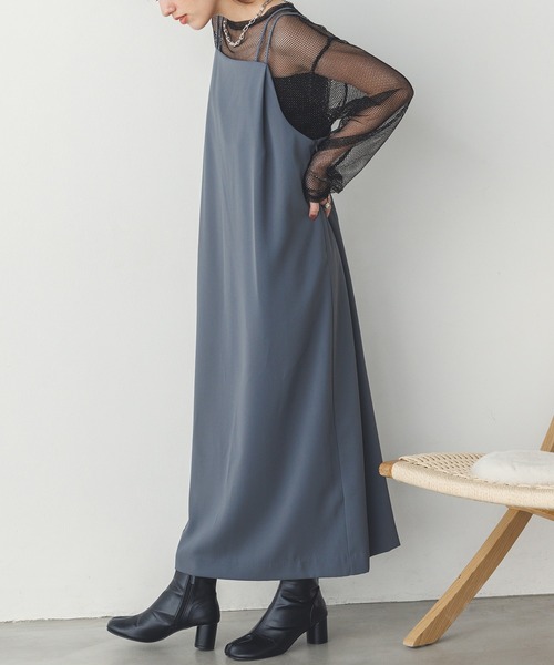 hunch（ハンチ）の「【WEB限定/別注】無地キャミワンピース（ワンピース・レディース・ダークブラウン/グレー/ブラック・FREE）」の15枚目の写真