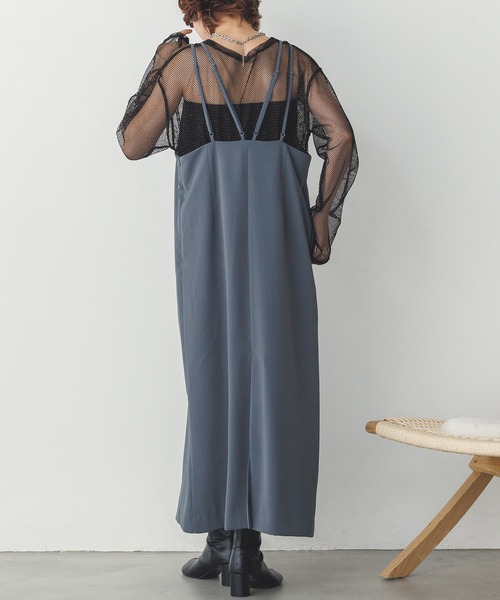 hunch（ハンチ）の「【WEB限定/別注】無地キャミワンピース（ワンピース・レディース・ダークブラウン/グレー/ブラック・FREE）」の16枚目の写真