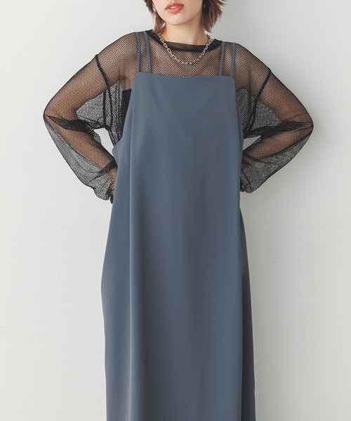 hunch（ハンチ）の「【WEB限定/別注】無地キャミワンピース（ワンピース・レディース・ダークブラウン/グレー/ブラック・FREE）」の17枚目の写真