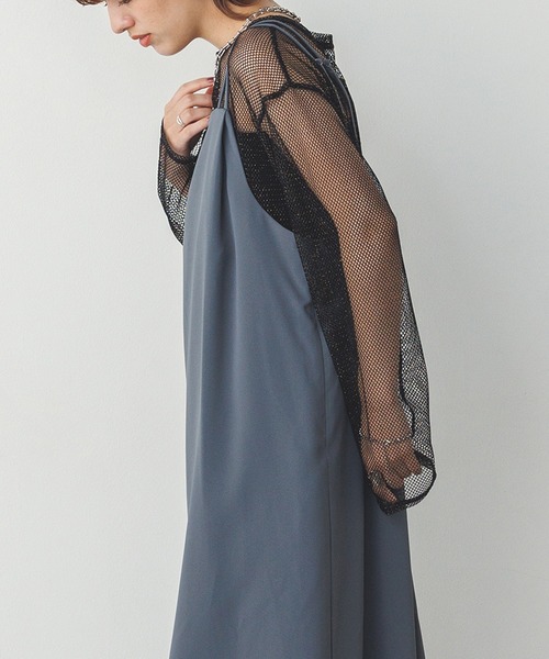 hunch（ハンチ）の「【WEB限定/別注】無地キャミワンピース（ワンピース・レディース・ダークブラウン/グレー/ブラック・FREE）」の18枚目の写真