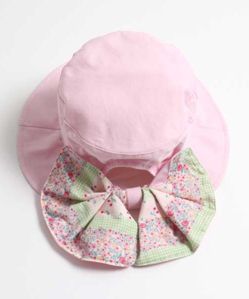 KP DECO(ケーピーデコ)の「リボン 日よけ付き帽子(S~L)(ハット・キッズ・ピンク/オフホワイト/パープル・SMALL/MEDIUM/LARGE)」の9枚目の写真