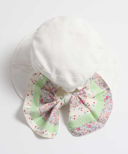 KP DECO(ケーピーデコ)の「リボン 日よけ付き帽子(S~L)(ハット・キッズ・ピンク/オフホワイト/パープル・SMALL/MEDIUM/LARGE)」の10枚目の写真