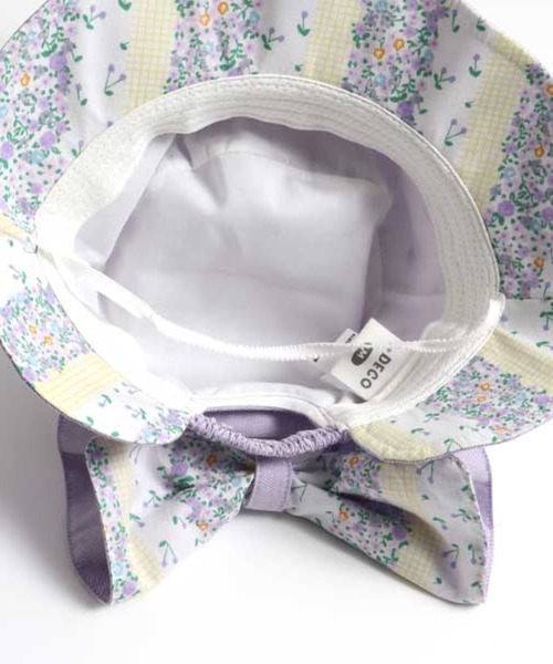 KP DECO(ケーピーデコ)の「リボン 日よけ付き帽子(S~L)(ハット・キッズ・ピンク/オフホワイト/パープル・SMALL/MEDIUM/LARGE)」の19枚目の写真