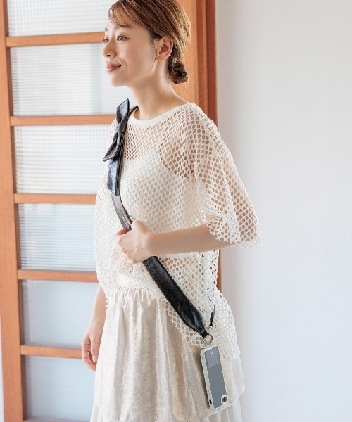 LAKOLE（ラコレ）の「アソートリボンショルダー / 103865（スマホグッズ・レディース・その他1/ライトグレー/ブラウン/ホワイト/ブラック/その他4・FREE）」の6枚目の写真