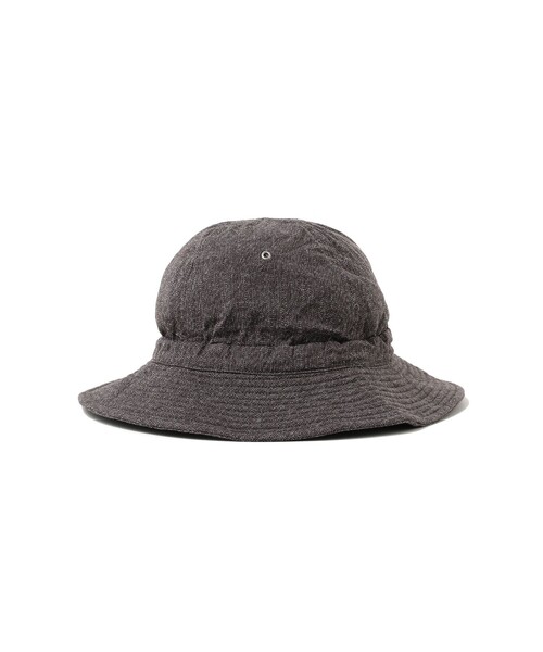 BEAMS BOY(ビームスボーイ)の「DECHO × BEAMS BOY / 別注 シャンブレー ハンターハット(ハット・レディース・ブラック/インディゴブルー・ONE SIZE)」の4枚目の写真